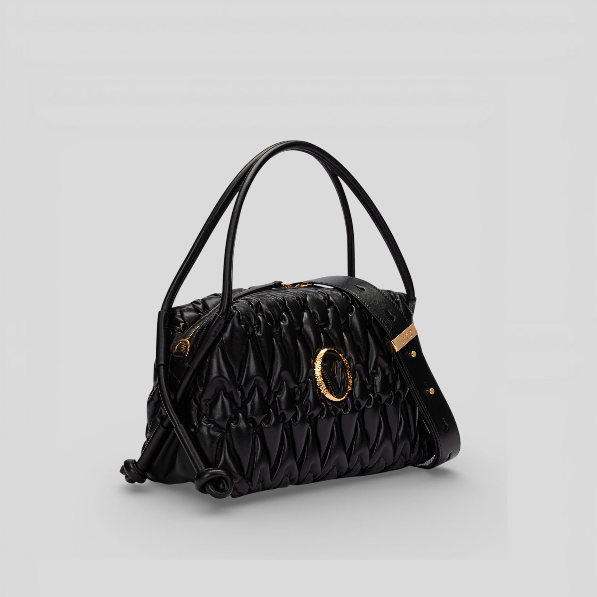 Borsa a mano piccola LIA in vitello nero