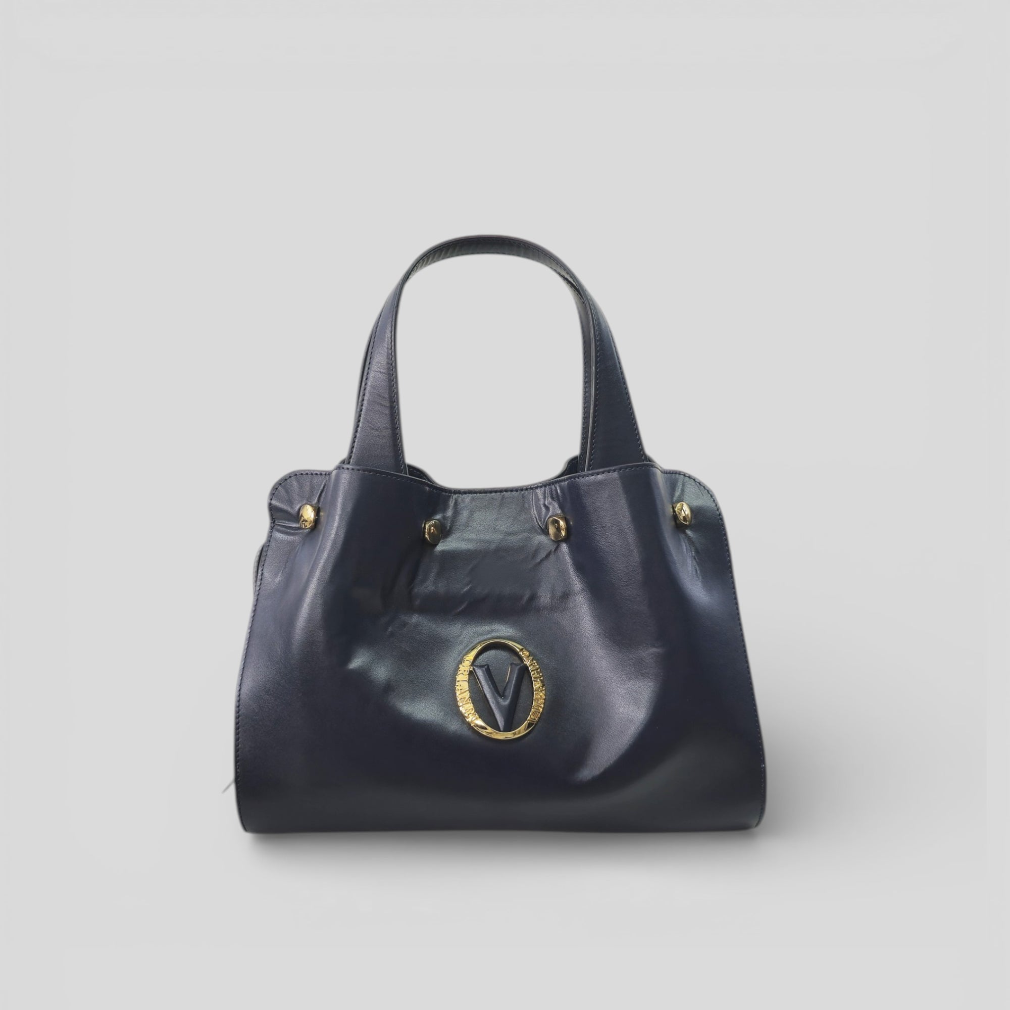 Borsa a mano RIHANNA in vitello blu