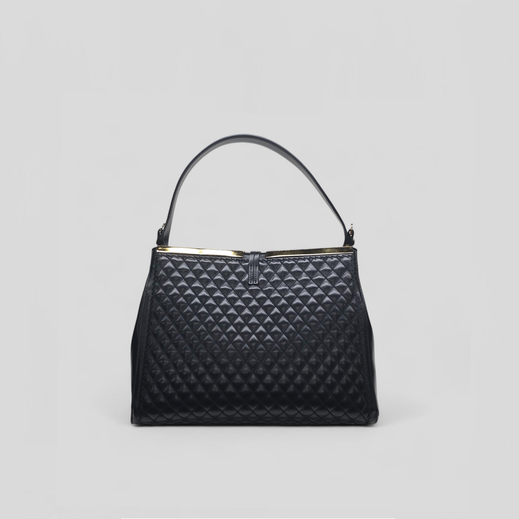 Borsa a mano DESY in vitello nero