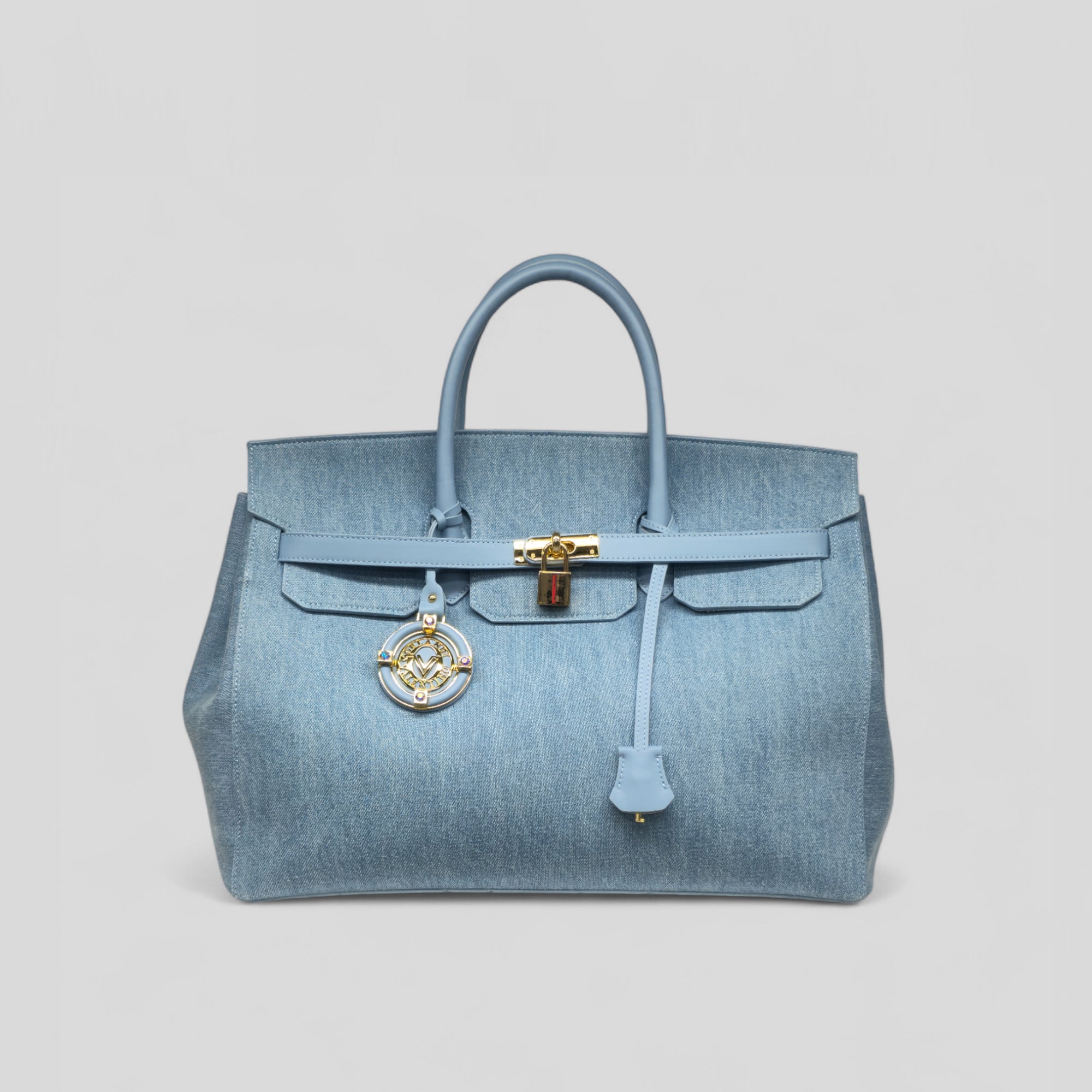 Brosa tote grande SPORT in jeans