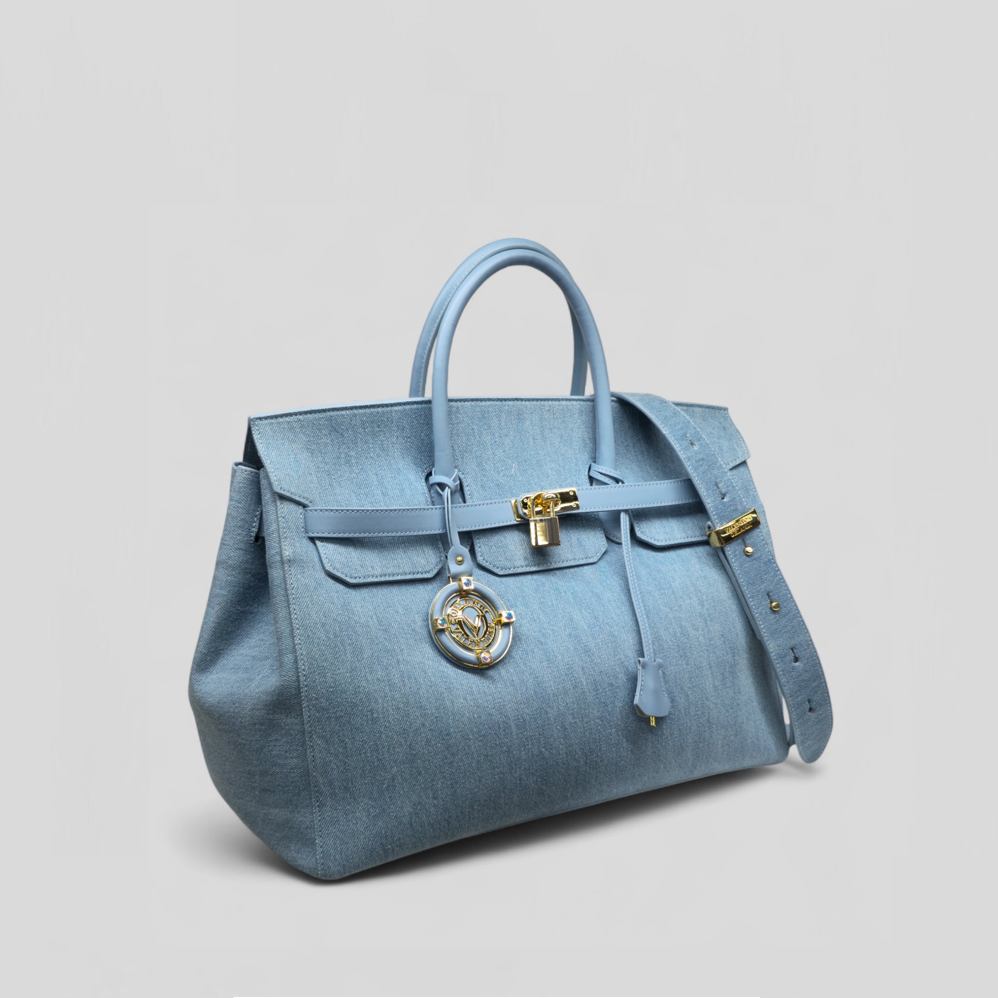 Brosa tote grande SPORT in jeans