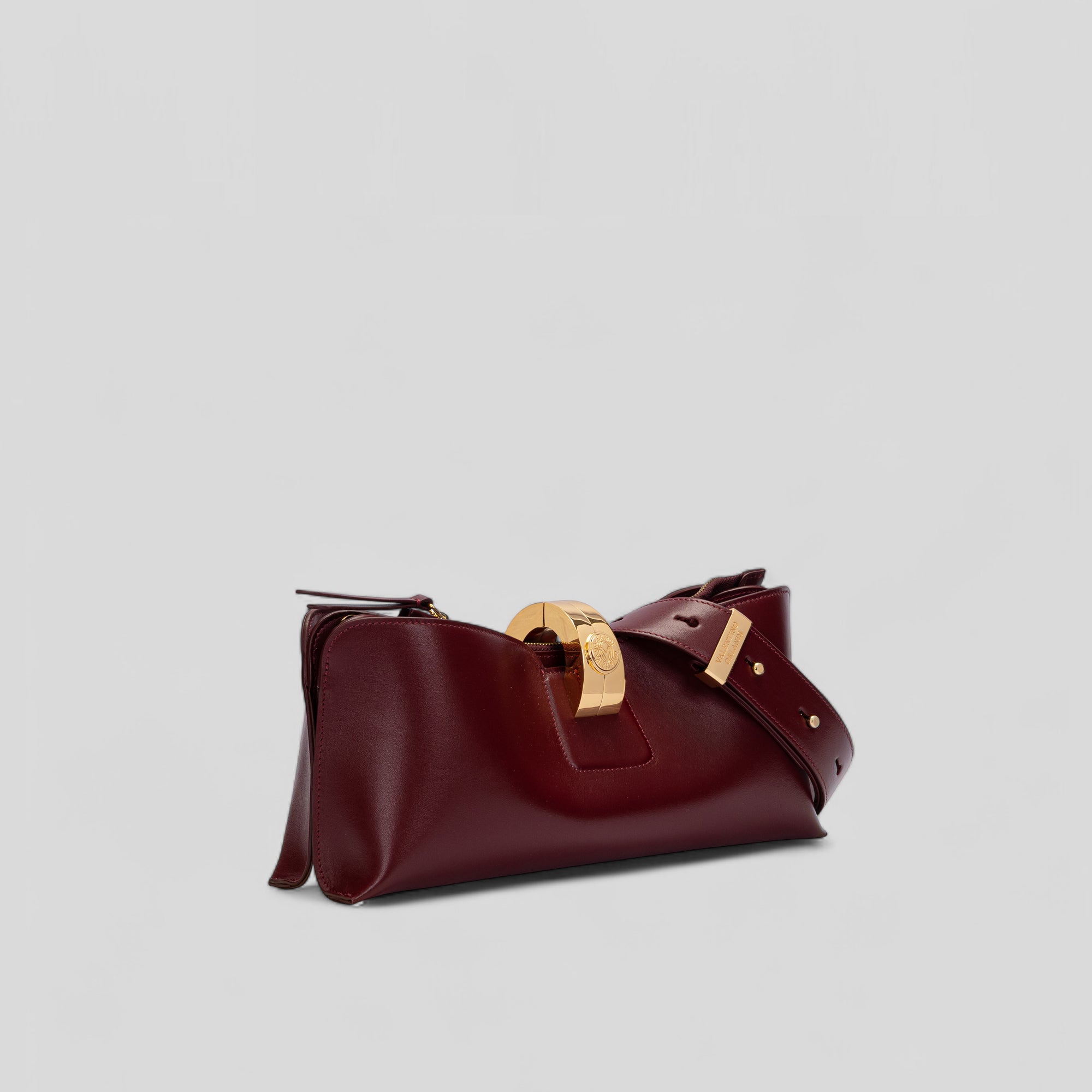 Pochette SIMPLY in vitello bordeaux