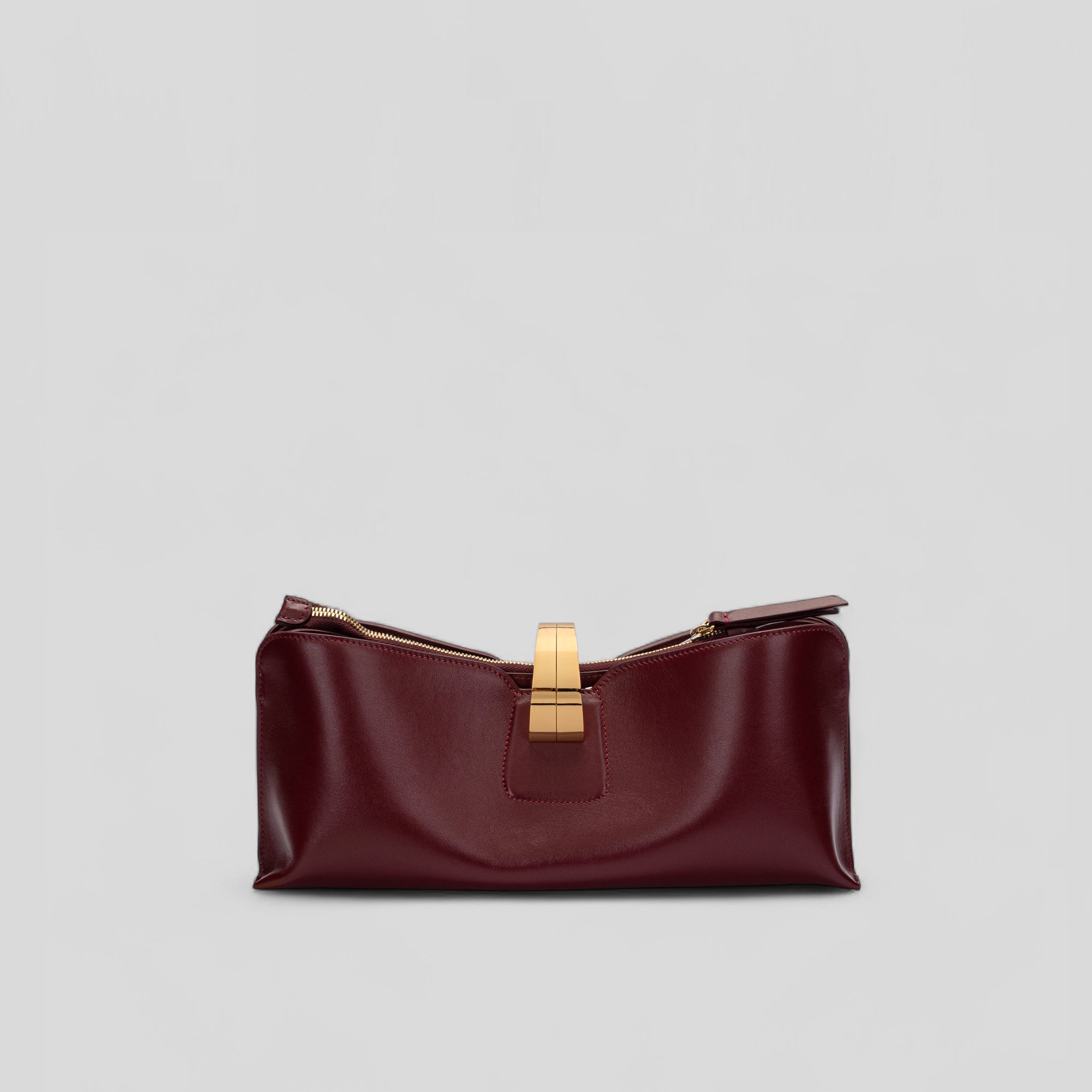 Pochette SIMPLY in vitello bordeaux
