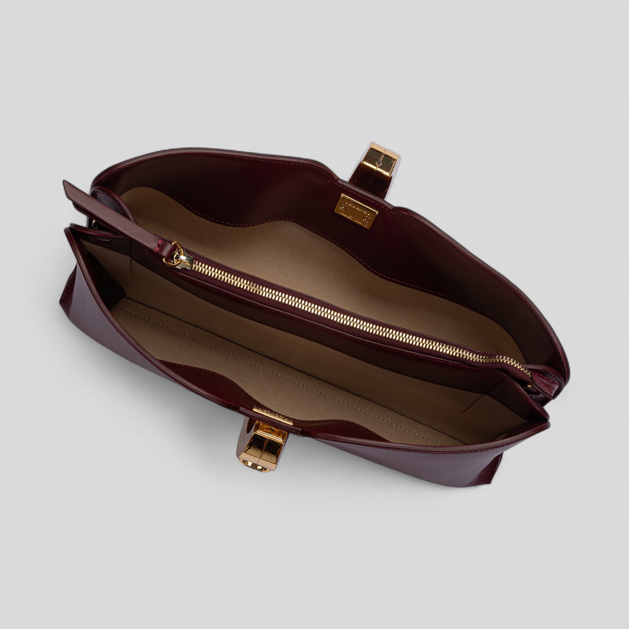 Pochette SIMPLY in vitello bordeaux