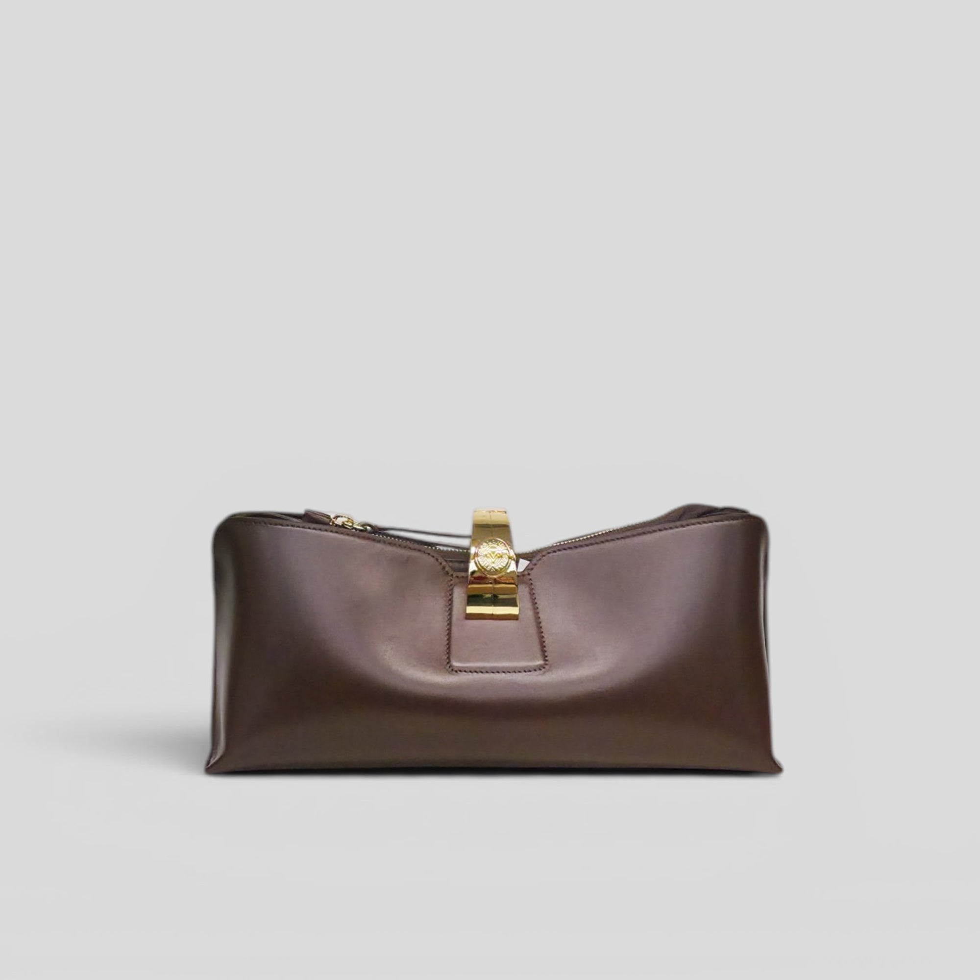 Pochette SIMPLY in vitello marrone