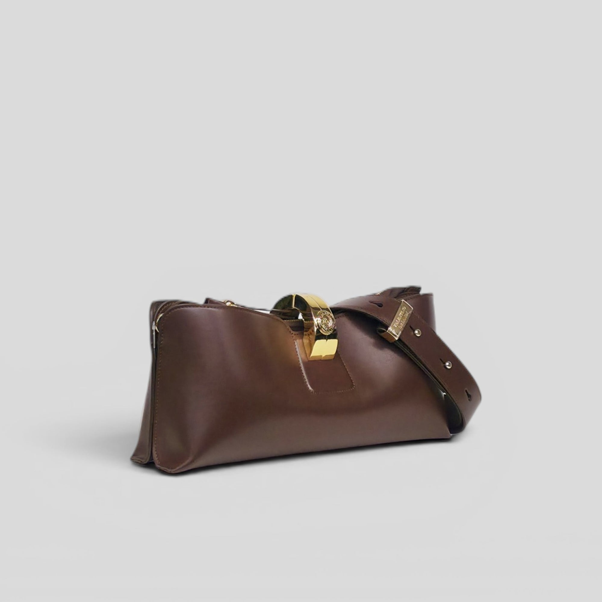 Pochette SIMPLY in vitello marrone