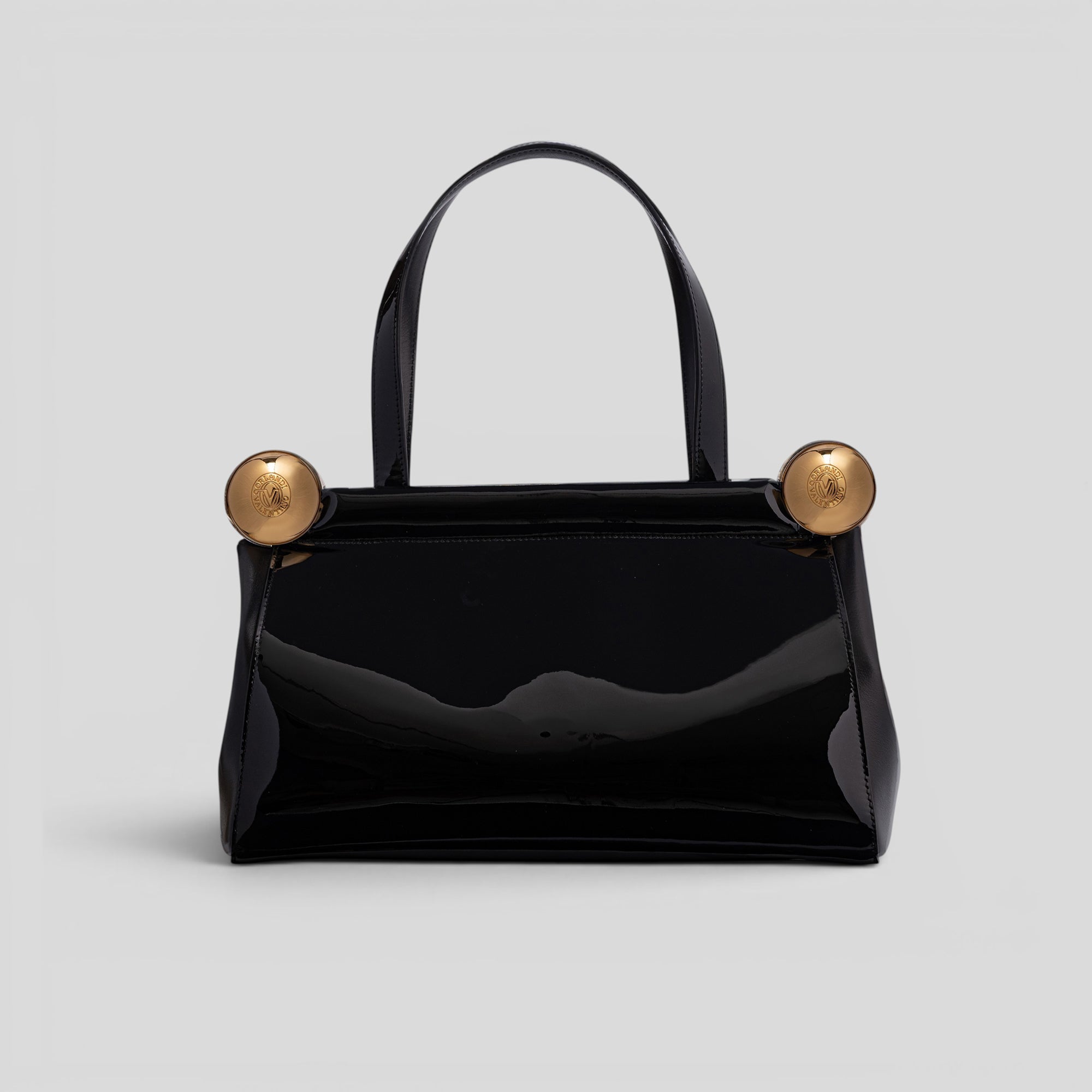Borsa a spalla GLAMOUR 7584 in vernice nero