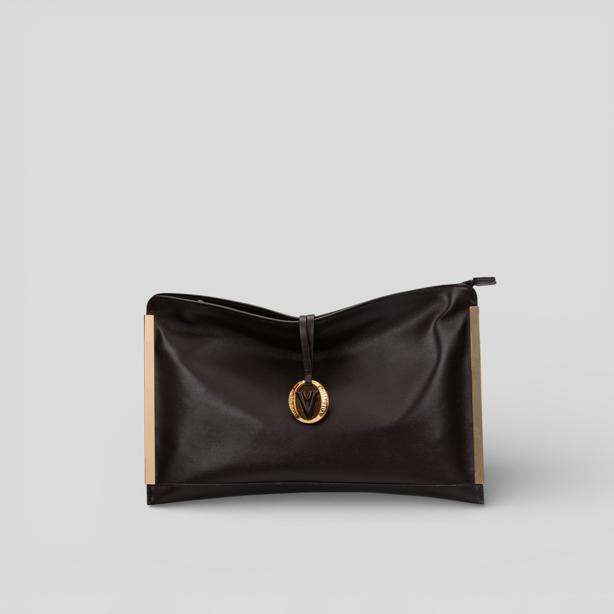 Borsa a mano CRISTY in vitello marrone