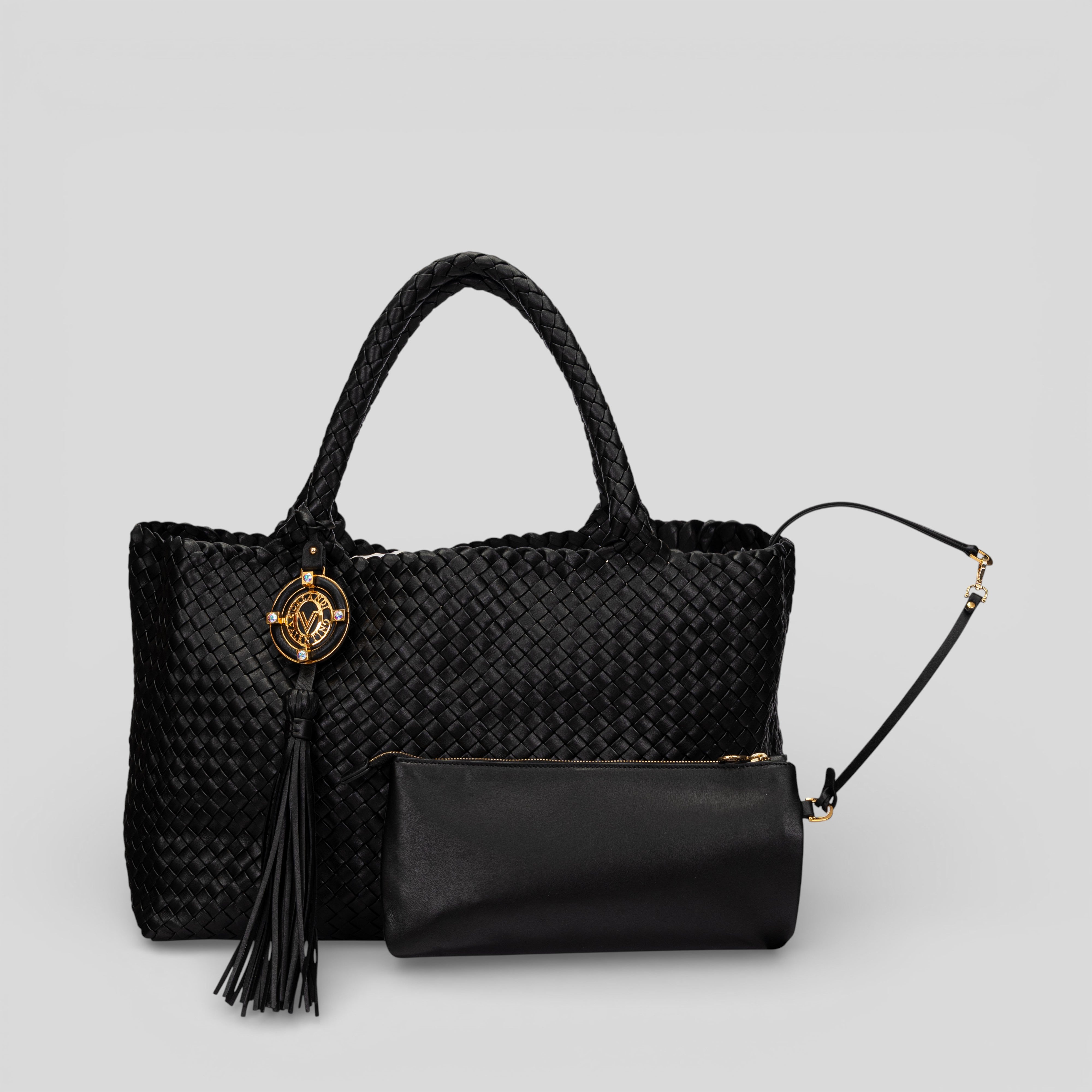 Borsa shopping grande JACQUELINE in pelle nera