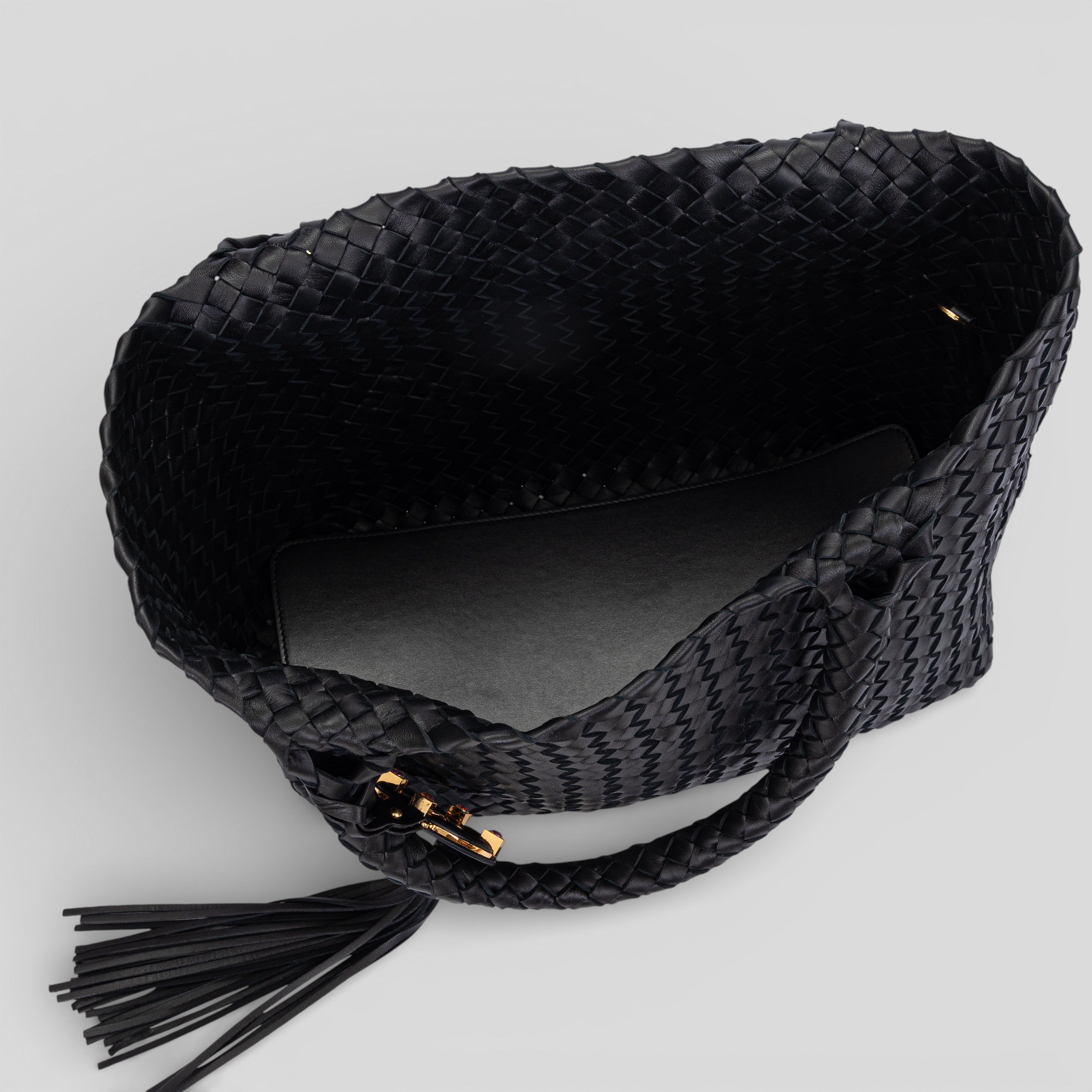Borsa shopping media JACQUELINE in pelle nera