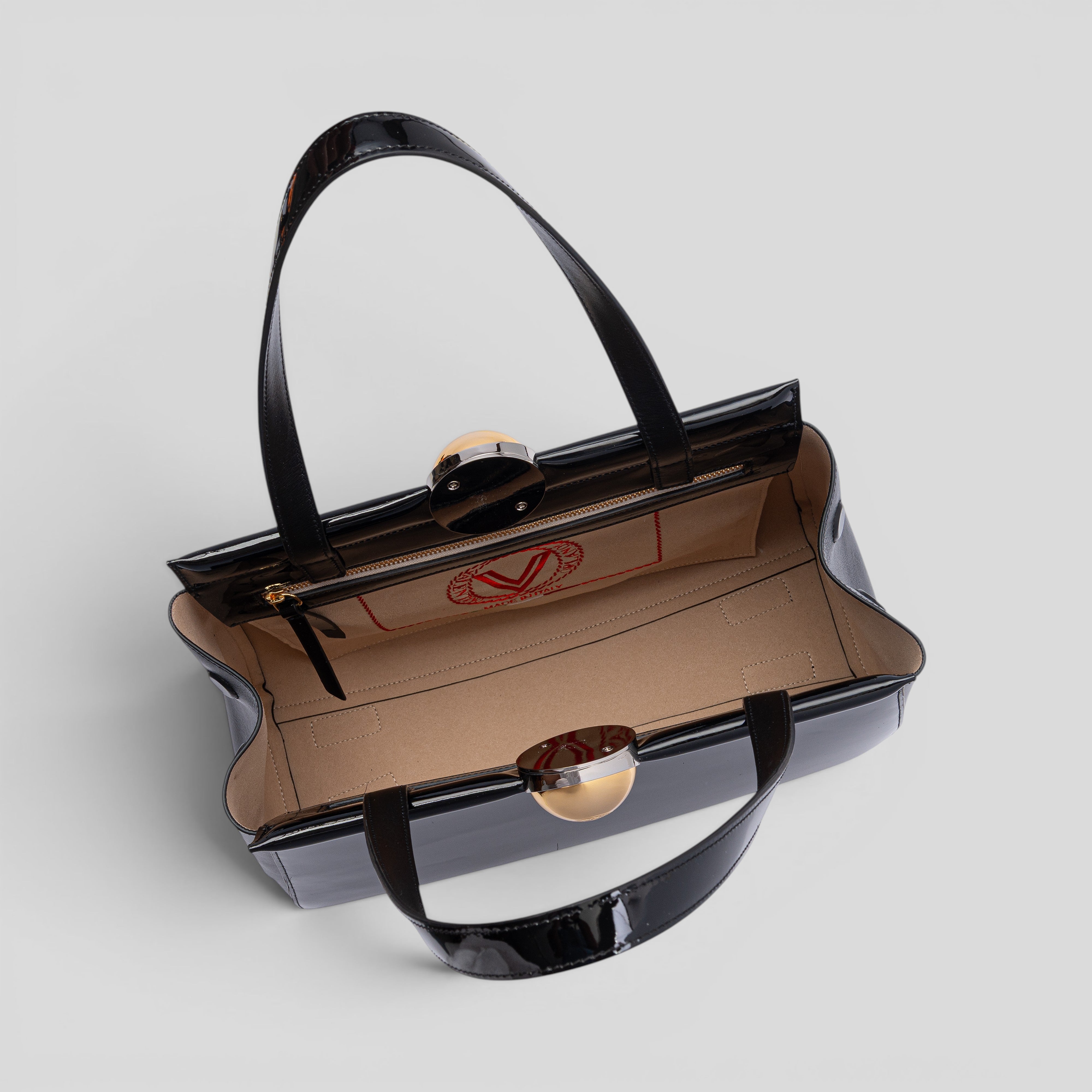 Borsa a spalla GLAMOUR 7634 in vernice nero