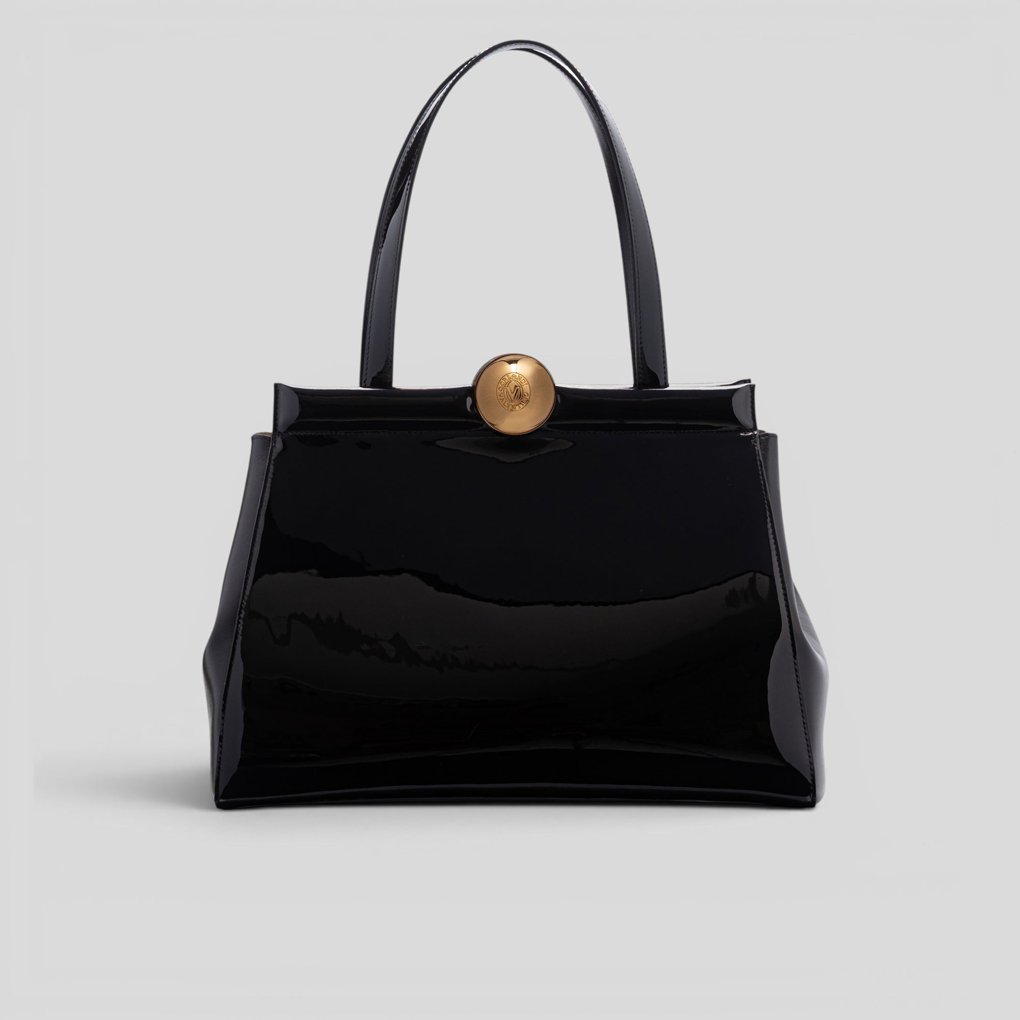 Borsa a spalla GLAMOUR 7634 in vernice nero