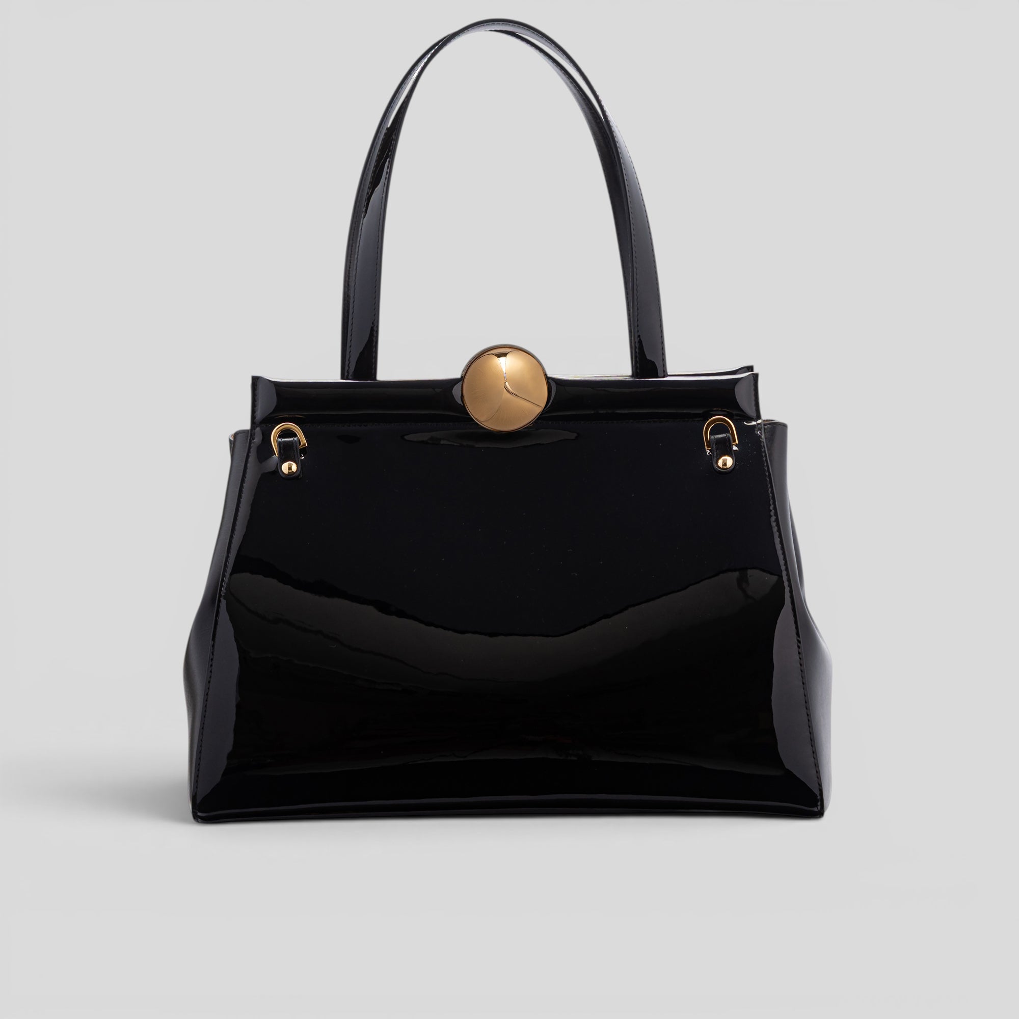 Borsa a spalla GLAMOUR 7634 in vernice nero
