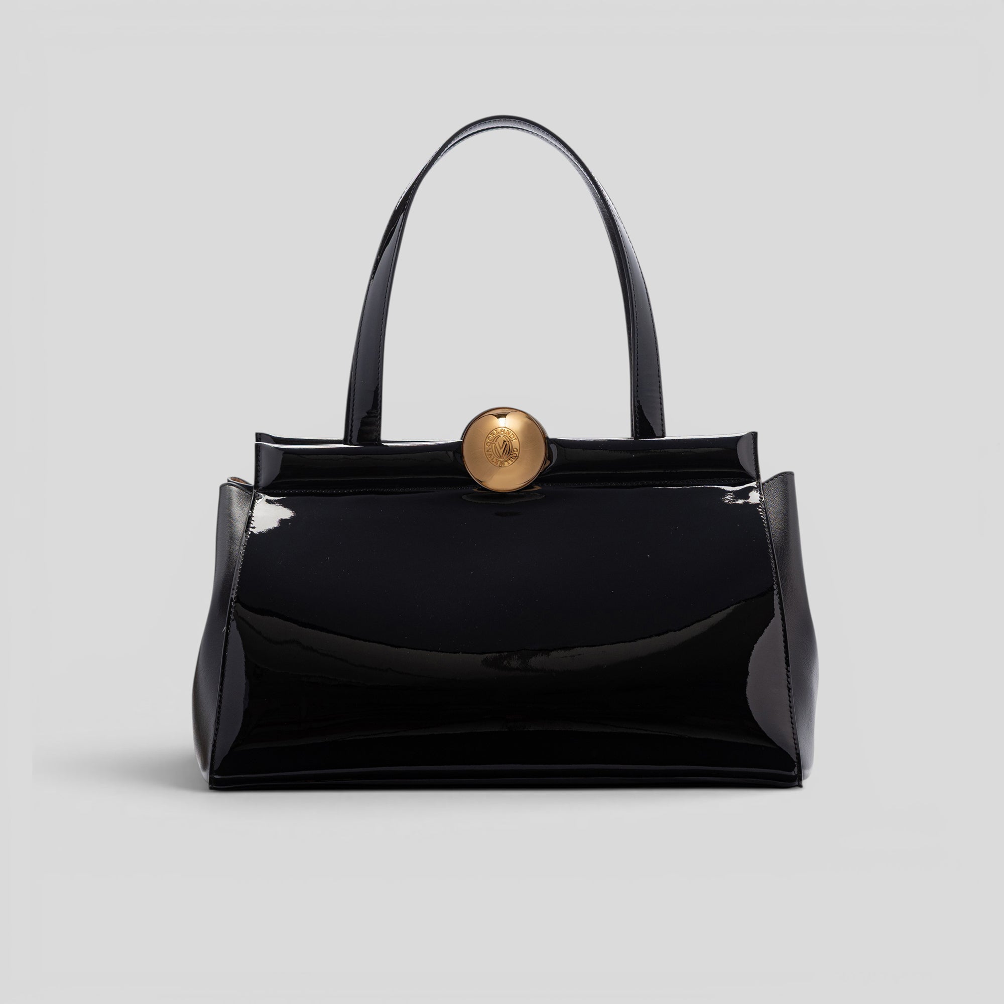 Borsa a spalla GLAMOUR 7647 in vernice nero