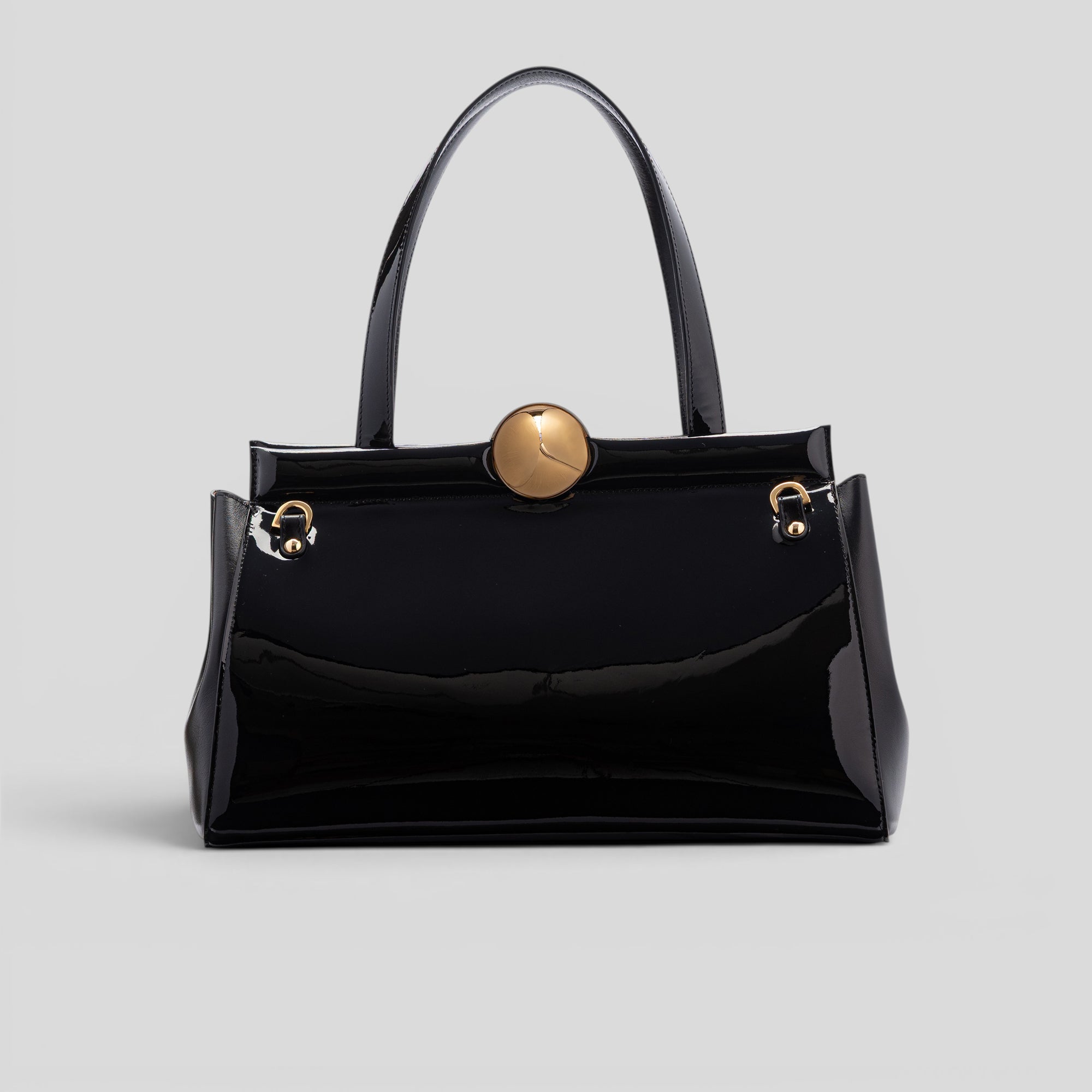 Borsa a spalla GLAMOUR 7647 in vernice nero