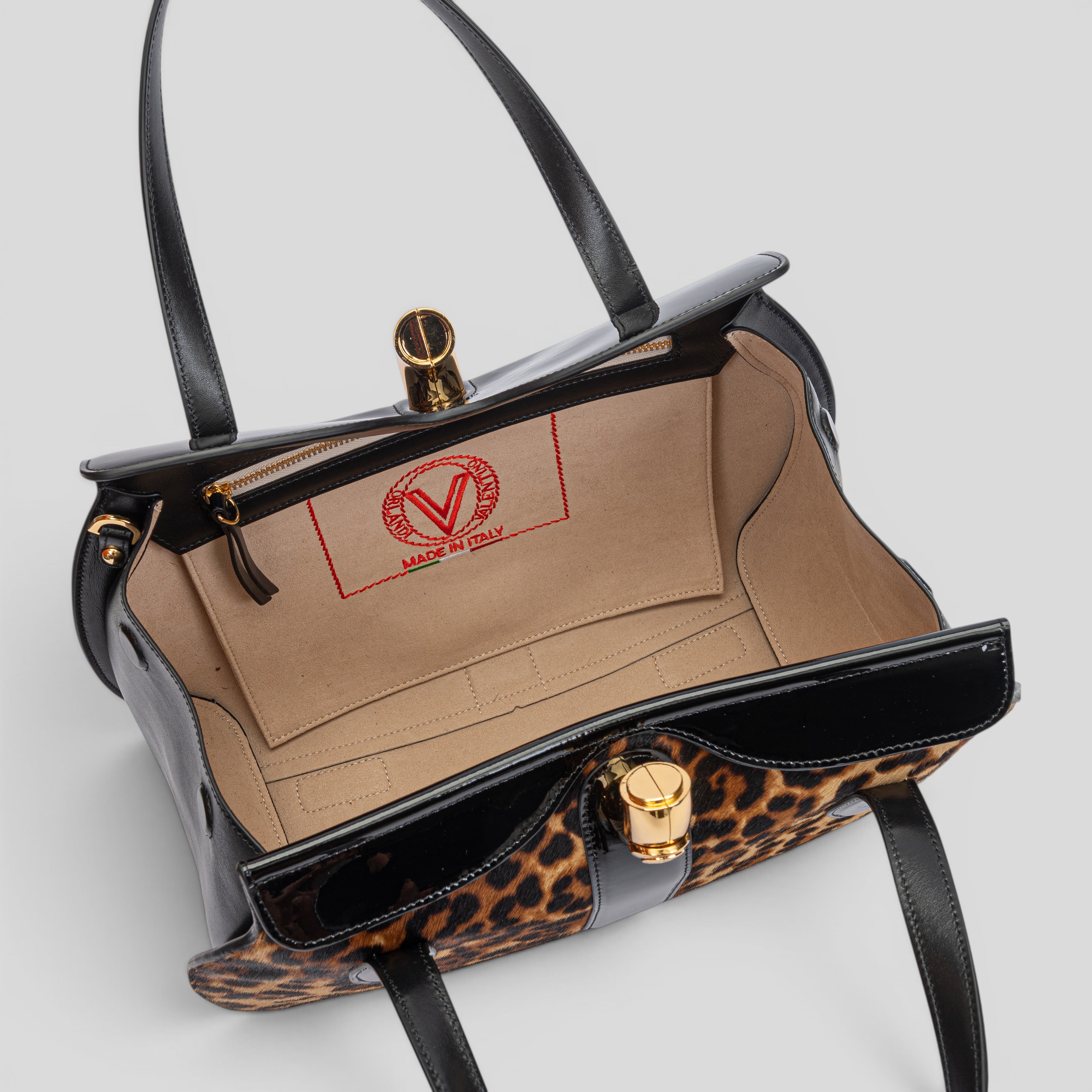Borsa a mano WILD in cavallino maculato